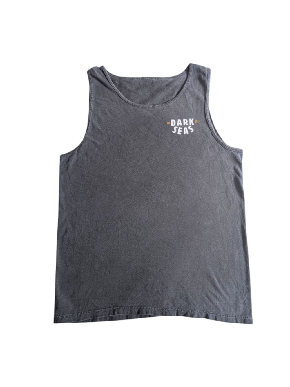 Dark Seas | Waterway Tank Top L Gray Orange Surfwear Graphic - Picture 4 of 8